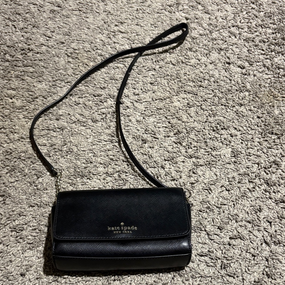 Kate Spade Sleek Black Crossbody Bag
